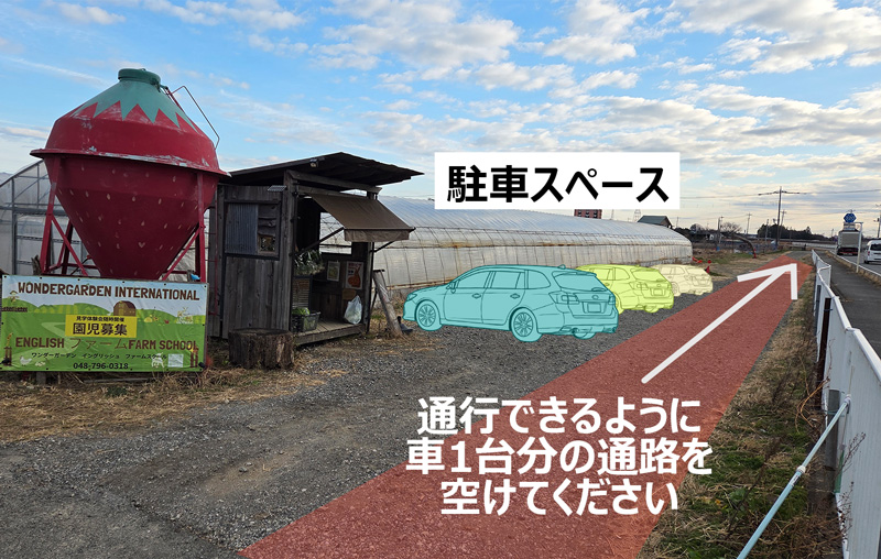 春日部野口農園 駐車場イメージ